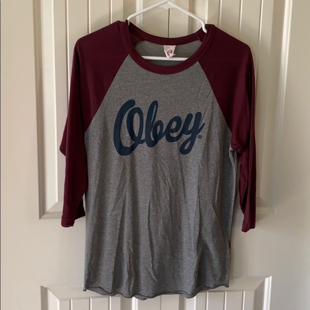 Obey baseball t-shirt
